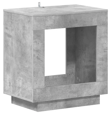 Image de Table d'appoint Gris béton 60 x 40 x 65 cm Bois d'ingénierie
