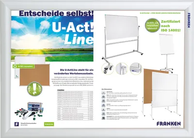 Immagine prodotto di Franken BS1802 Vetrina di sicurezza - ignifuga, per DIN A3, argento