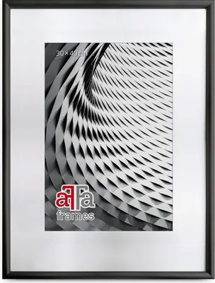 Image de FramesFactory Cadre Photo Bois Finger 15x21 cm Noir Plexiglas