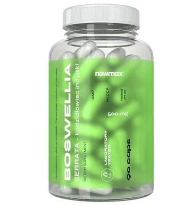 Produktbild von nowmax® Boswellia Serrata 450 mg – 90 Kapseln | Weihrauch Extrakt mit 60 % Boswelliasäuren | Nahrungsergänzung