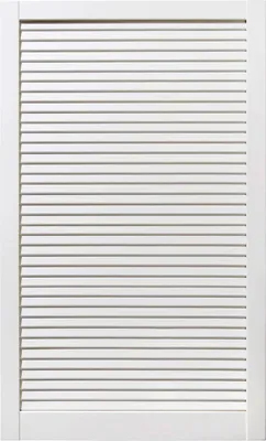Produktbild von ben+camilla.com geschlossene Lamellentür 99,3x59,4cm weiß PREMIUM LACKIERT Massivholz Kiefer