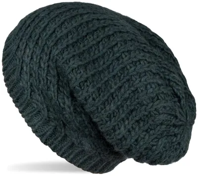 Produktbild von styleBREAKER Uni Strick Beanie Mütze grob gestrickt, Slouch Longbeanie, Grobstick Winter Strickmütze 04024158