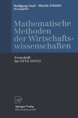 Obrázek produktu pro Mathematische Methoden der Wirtschaftswissenschaften