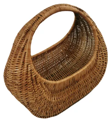 Produktbild von Einkaufskorb aus Weide Braun 40x23x34 cm "Schnecke"