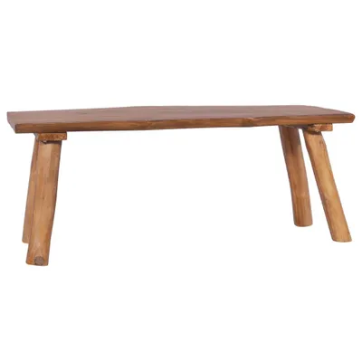 Image de Banc de jardin 120 cm Bois de teck solide