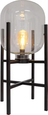 Produktbild von Näve Leuchten LED Akku-/Sockelleuchte "LORA" H: 58 cm schwarz LED Akku-/Sockelleuchte "LORA" H: 58 cm schwarz Außentischleuchten - LED Akku-/Sockelleuchte "LORA" H: 58 cm schwarz, Tischlampe für den Außenbereich im Industrial Style aus Metall, Glas und Kunststoff in schwarz, 58 cm hoch, Ø 26 cm, LED Platine – Schiebeschalter – Akkubetrieb – Timerfunktion