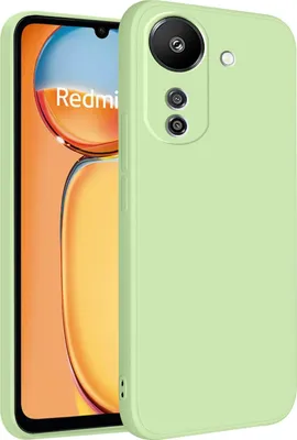 Produktbild von Hülle für Xiaomi Poco C65 /Redmi 13C 4G Slim Liquid Silikon Gel Gummi Stoßfest Schutzhülle Grün