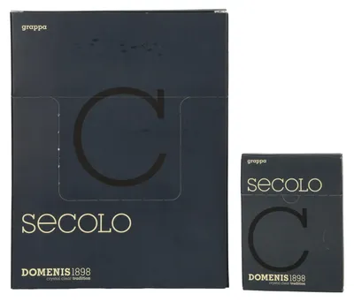 Produktbild von Domenis 1898 SECOLO Grappa 60% Vol. 10x10x0,005l in Geschenkbox