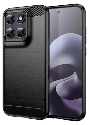 Obrázek produktu pro Techsuit - Carbon Silicone kryt pro Motorola Moto G77 / G67 - černý