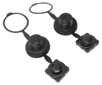 Image de 2 bouchons de valve pour matelas gonflables, avec filetage, bouchons d'étanchéité sécurisés pour bateaux pneumatiques, kayaks et canoës
