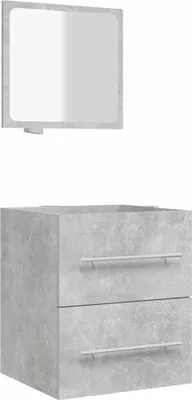 Obrázek produktu pro vidaXL Koupelnová skříňka se zrcadlem Concrete Grey 41x38,5x48 cm