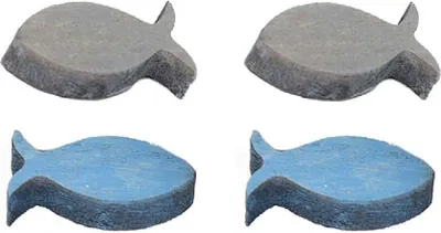 Produktbild von Dicke Holzfische I 48 Stück I 3,5 cm I Streudeko I Tischdeko Kommunion Taufe - 0,10 € pro Stück