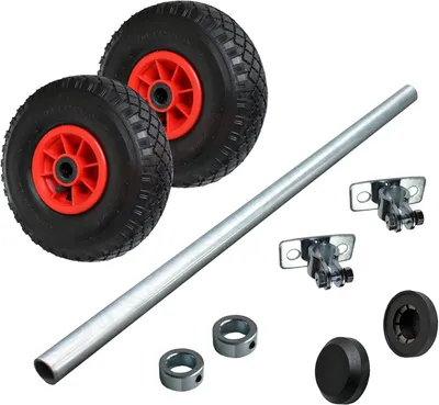 Produktbild von Achsen- und Radsatz 1000 mm mit Luftrad 260 mm