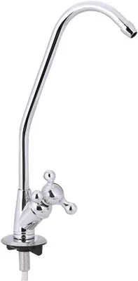 Imagen del producto de Grifo monomando de acero inoxidable, cromado, giratorio 360°, para bañera o lavabo. Grifo moderno de un solo mando