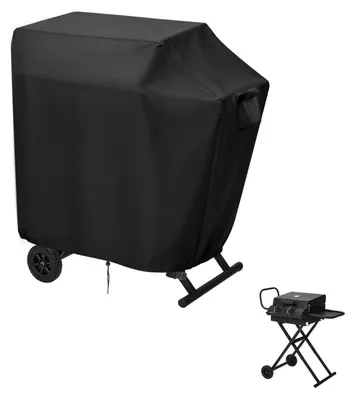 Zdjęcie produktu dla Pokrowiec na grill, wodoodporny, wymiary 90 x 53 x 96 cm, wykonany z tkaniny Oxford, przeznaczony do grilla gazowego