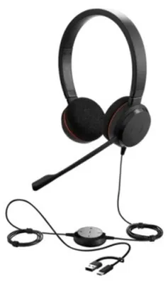 Zdjęcie produktu dla Jabra Evolve 20 SE, Przewodowa, 150 - 7000 Hz, Biuro/centrum telefoniczne, 104 g, Zestaw słuchawkowy, Czarny