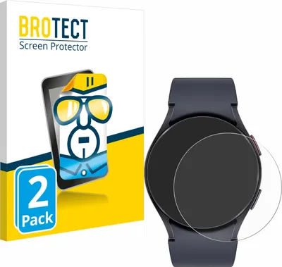 Produktbild von 2x Für Samsung Galaxy Watch 6 / 5 (44 mm) Schutzfolie BROTECT Displayschutz Display Schutz Folie Klar Transparent