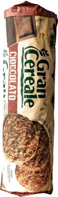 A product package for chocolate cereal biscuits.