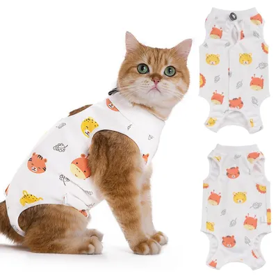 Produktbild von Katzenträger für die Nachsorge nach Operationen – Sterilisationsanzug für Katzen (4-7 kg)