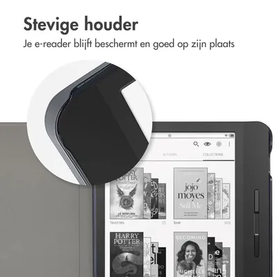 Productafbeelding van imoshion Design Slim Hard Case Sleepcover met stand voor de Tolino Vision 5 - Blossom Watercolor Black