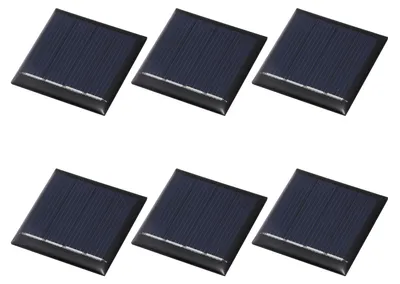 6 Mini-Solarzellen 2 V 0,08 W 40 mA polykristallin