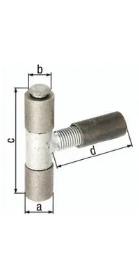Produktbild von Anschweißband 27x15x90x92mm STA roh GAH