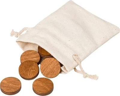 Image de Aimants de réfrigérateur en bois - décoratifs et pratiques - lot de 6 - marron - grands