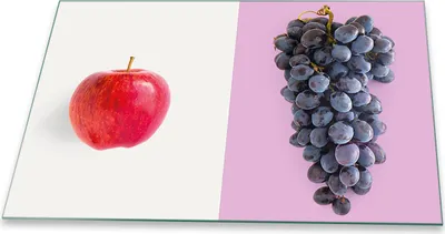 Produktbild von Herdabdeckplatte Glaskeramikkochfeld-Abdeckung Spritzschutz Glas Universal 80x52 Obst Bunt