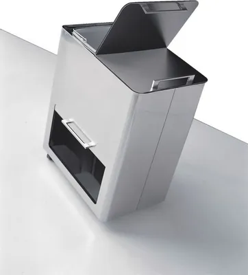 Graepel High Tech italienischer Mülleimer Differenziata New aus Edelstahl Graepel Hightech  Differenziata New