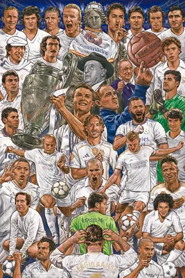 Obrázok produktu pre Futbal - Legendy Realu Madrid - Plagát 61 x 91,5 cm