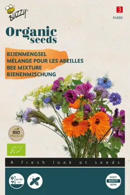 Produktbild von Buzzy Organic Blumenmischung Bienen -  Samen - Ca. 2 gr | Buzzy_94889