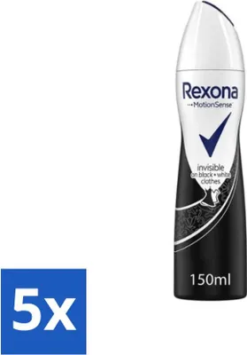 Image de Rexona - Invisible Diamond - Déodorant Spray - Antitranspirant - 150 ml - Pack Avantage - 5 pièces