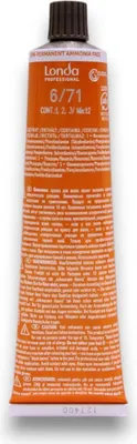 Produktbild von Londa Professional, Londacolor, Ammonia-Free, Demi-Permanent Hair Dye, 6/71 , 60 ml