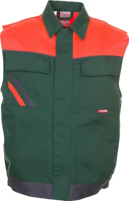 Produktbild von Größe XL Herren Planam Visline Weste grün orange schiefer Modell 2462
