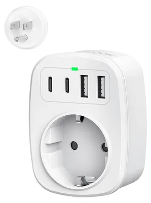 Productafbeelding van Adapter voor Amerikaanse stekkers, 5-in-1 Reisadapter US Type B