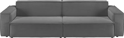 Produktbild von KAWOLA Sofa SAMU 2-Sitzer Feincord anthrazit