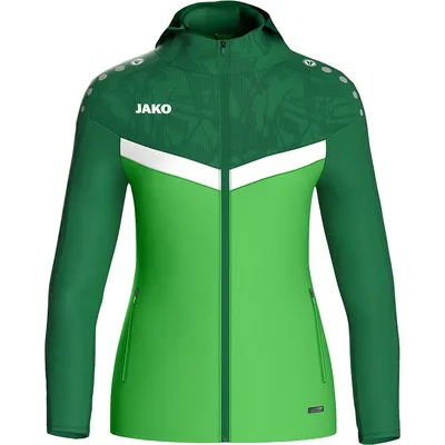 Produktbild von Jako Iconic Kapuzenjacke Damen - Soft Green / Sportgrün