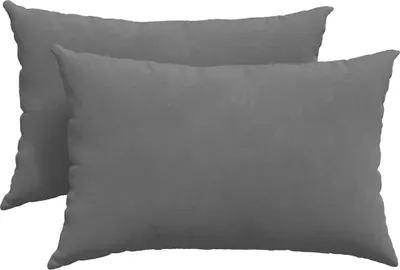 Produktbild von vidaXL Sofakissen 2 stk. Stoff Dunkelgrau 60 x 40 cm
