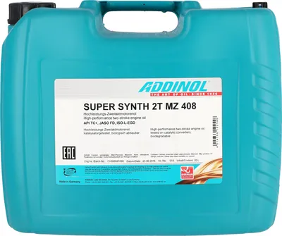 Produktbild von ADDINOL MZ408 SUPER SYNTH, 2-Takt-Motorenöl, vollsynthetisch, 20 L Kanister