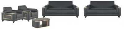 Immagine prodotto di Set di divani grigi Divani Poltrone di design Tavolino 5 pezzi