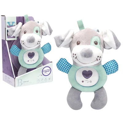 Produktbild von WOOPIE Interaktives Kuscheltier Kuscheltier für Babys, Licht, Sound, Hund, Beißring, Schläfer