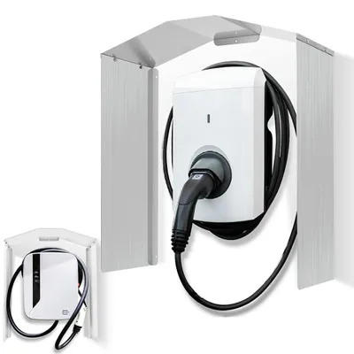 Produktbild von Vigevee wallbox wetterschutz Schutzdach Regenschutz  40*20*45 cm Schutz Wallbox Wetterschutz Dach Stahl Regen