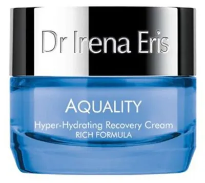 Zdjęcie produktu dla Dr Irena Eris Aquality Hyper-Hydrating Recovery Cream, Kobiety, 50 ml, Krem, Skóra uniwersalna, Dzień i Noc, Przeciwstarzeniowy, Krem przeciwzmarszczkowy, Elastyczność, Ujędrniający, Nawilżający,...