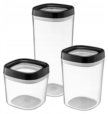 Image de Boîtes à épices et récipients à épices - Lot de 3 - Avec couvercle - En plastique - Réutilisables - Polyvalents - s FCM