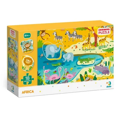 Immagine prodotto di Puzzle DODO con safari 18 pezzi