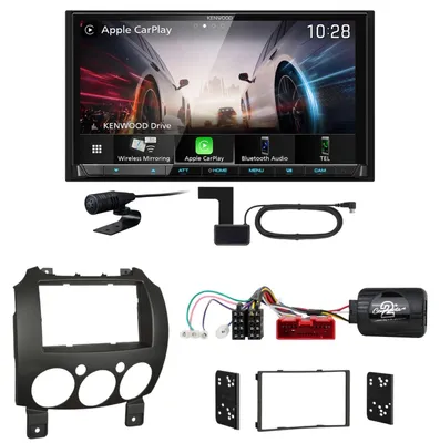 Produktbild von Kenwood DMX8021DABS Android Auto CarPlay Einbauset für Mazda 2 2008-2014