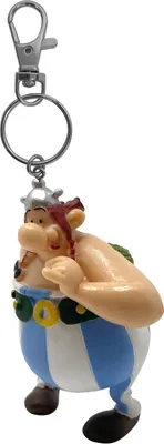 Produktbild von Plastoy SAS 60429 - Obelix mit Blumenstrauß - Schlüsselanhänger