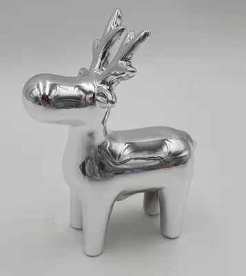 Immagine prodotto di Reni Ceram, 6 pezzi, argento, 11 cm