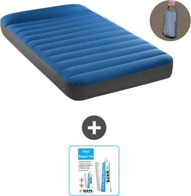 Produktbild von Intex Luftbett - 1 Person - 99 x 191 x 22 cm - Blau - Inklusive Pumpe - Reperaturset