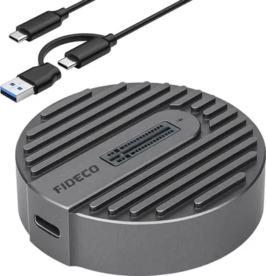 Produktbild von Adapter SSD NVME PCIe SATA NGFF 2-in-1 M.2 Laufwerksschacht USB 3.2 USB-C 10 Gb/s